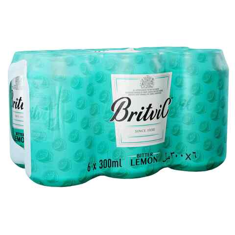 Britvic Bitter Lemon Carbonated Drink 300ml Pack of 6