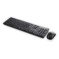 Lenovo Wireless Keyboard With Mouse 100 Black