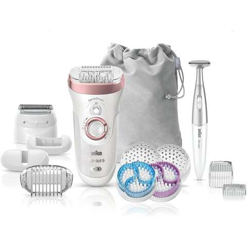 Buy Braun Silk-&Eacute;pil 9 Skinspa Sensosmart&trade; Epilator - 4-In-1 Epilation Exfoliation & Skin Care System + 13 Extras Online - Shop Beauty & Personal Care on Carrefour UAE