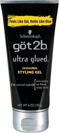 Got2B Ultra Glued Invincible Styling Hair Gel, 6 Ounces (Pack Of 2)