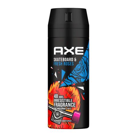 Axe Skateboard and Fresh Roses Deodorant Spray for Men - 150ml