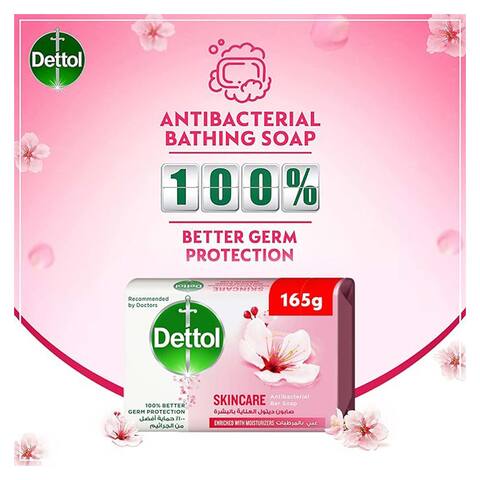 Dettol Skincare Anti-Bacterial Soap - 165 gram - 4 Pieces