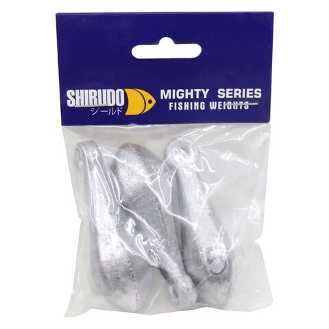 Shirudo Mighty Series Marine Fishing Weights Silver Number 5 3 PCS