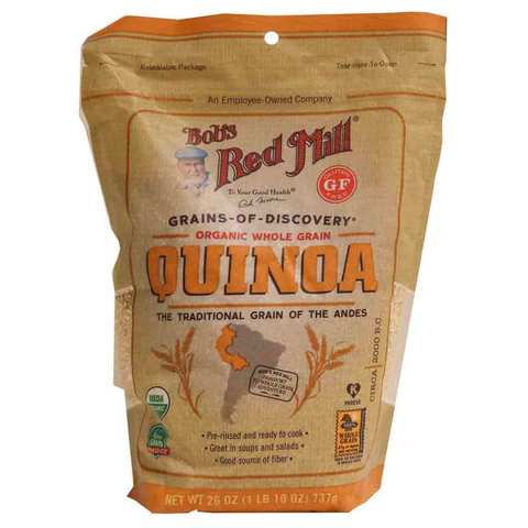 Bob&#39;s Red Mill Organic Gluten Free Quinoa Grain 737 Gram