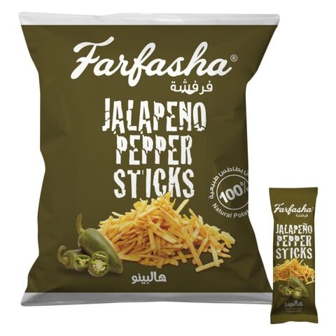Buy Farfasha Jalapeno Natural Potato Stick 15g 24 in Saudi Arabia