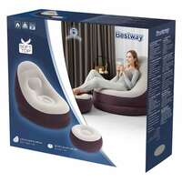 Bestway Luxury Cruiser Air Chair Grey 121x1x86cm