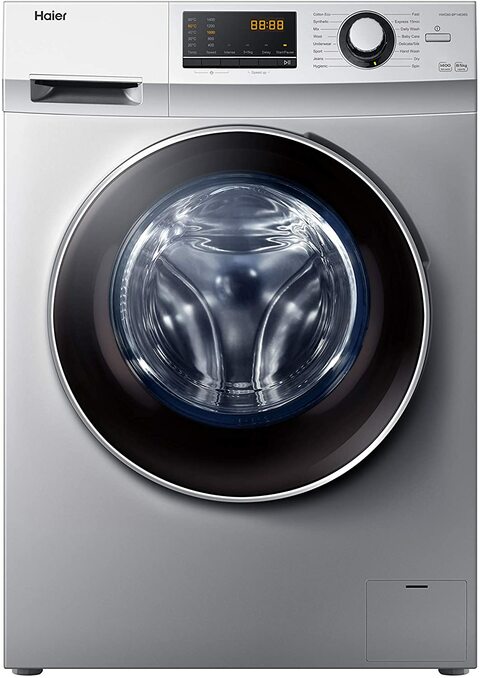 Haier 8 Kg Washer / 5 Kg Dryer, 1400 RPM, Front Load Washer &amp; Dryer - Silver - HWD80-BP14636S - 1 Year Warranty