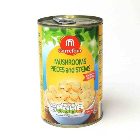 Carrefour Mushrooms Pieces And Stems In Brine 425g