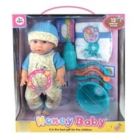 HK Honey Baby Doll With Accessories 2000034 Multicolour 35cm