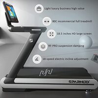 Sparnod Fitness STC-6900 (5 Hp Ac Motor) Automatic Motorized Walking and Running Treadmill for Commercial and Home Use