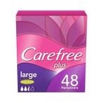 Buy Carefree Plus Large Fresh Scent Pantyliners White 48 count in Saudi Arabia