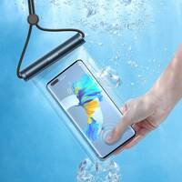Baseus Universal Waterproof Pouch Cellphone Dry Bag Case for mobile up to 7.2&quot; Blue