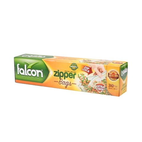 Buy Falcon Zipper Freezer 30 Bags in UAE