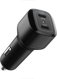 Spigen USB C Car Charger, 65W Dual Port Car Charger Fast Charge (PD 3.0 Charging 45W + 20W), Type C Car Adapter for iPhone 13 Pro Max 13 Mini 12 MacBook Air iPad Pro Galaxy S22 Ultra Plus S21 Note 20