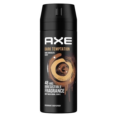 Axe Men&#39;S Deodorant Body Spray For Long Lasting Odor Protection Dark Temptation For 48 Hours Irresistible Fragrance 150ml