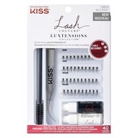 Kiss Lash Couture Luxtensions Collection 3D DIY Faux Lash Extensions Kit KLCK01 Black 40 PCS
