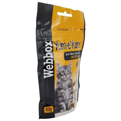Webbox Yum-E-Yums Cheese Cat Treats 40g
