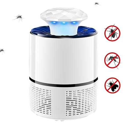Decdeal - Bug Zapper Electronic LED Light Pest Insect Mosquito Killer Lamp Non Toxic Fly Pests Catcher Lamp 360 Degrees LED USB Powered Indoor Insect Mosquito Killer Light
