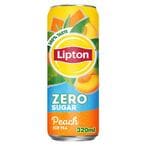 Buy Lipton Zero Sugar Peach Iced Tea 320ml in UAE