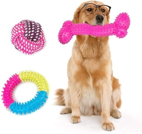 Teeth brushing dog store toy