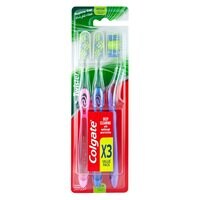 Colgate Twister Toothbrush Medium With Caps Multi Pack 3 Pcs