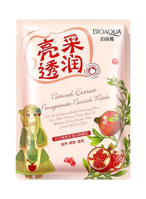 Buy Bioaqua Korean Anime Pomegranate Nourishing Mask Multicolour 30G Online  - Shop on Carrefour Saudi Arabia