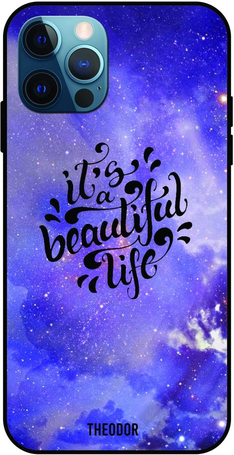 Theodor - Apple iPhone 12 Pro Case Beautiful Life 1 Flexible Silicone Cover