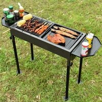 Barbecue Charcoal Mat Grill, Foldable BBQ Grill for Outdoor/Household/Camping Equipment