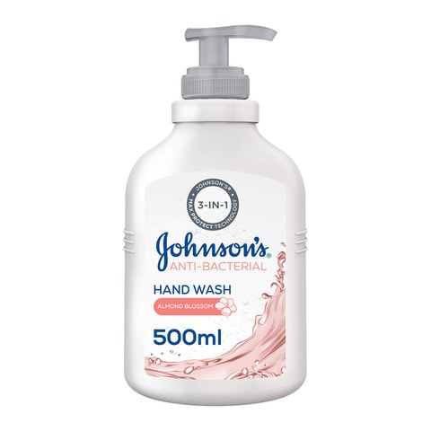 جونسون سائل غسول لليدين مضاد للبكتيريا بزهرة اللوز 500 مل