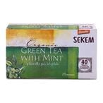 Buy Sekem Premium Green Tea With Mint - 25 Envelope in Egypt