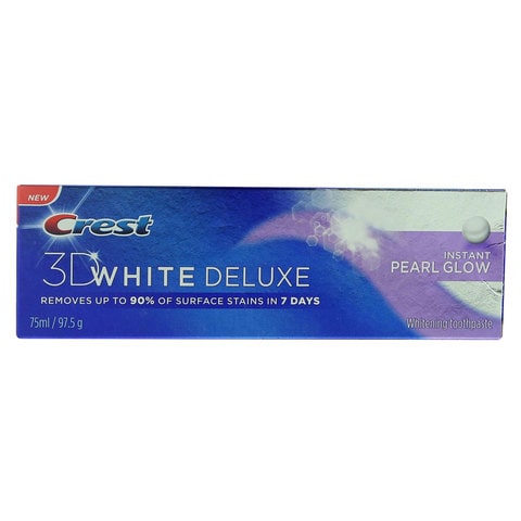 Buy Crest 3D White Deluxe Healthy Shine Whitening Toothpaste 75ml in Saudi Arabia