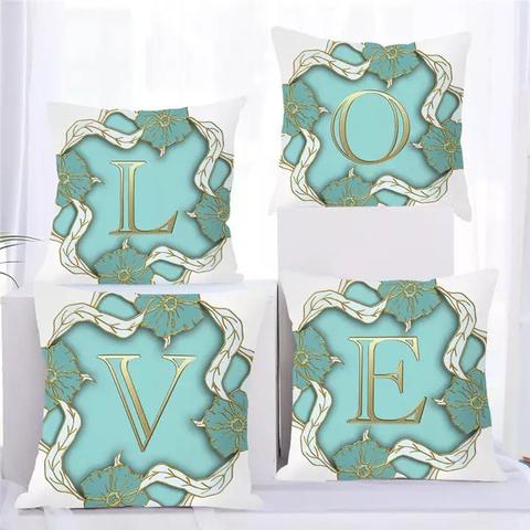 DEALS FOR LESS -1 Piece V Letter Graphic  Design Cushion Cover.