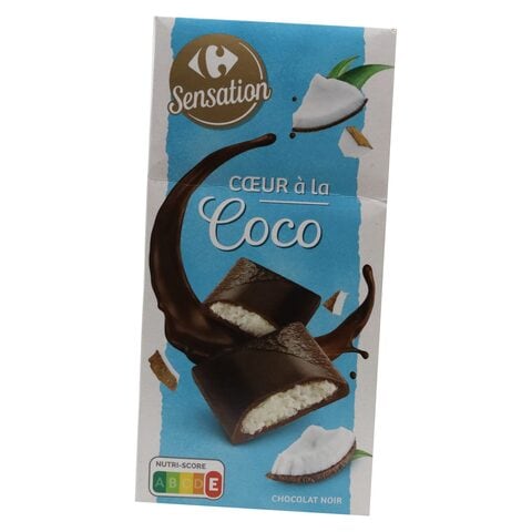 Carrefour Sensation Dark Choco Coconut 125g