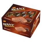 Buy Kitco Want Chocolate Sandwich Biscuits 45g x Pack Of 24 in Kuwait