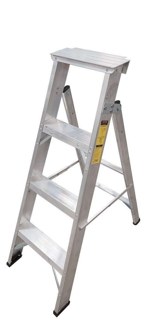 Penguin - Aluminium Two-in-One Ladder: Step 4, 1.2m