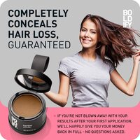 Boldify Hairline Powder, Instantly Conceals Hair Loss And Fills In Receding Hairlines, And Wide Parts, Stain-Proof 48 Hour Formula For Hair &amp; Beard, Root Concealer &amp; Gray Hair Coverage (Light Brown)