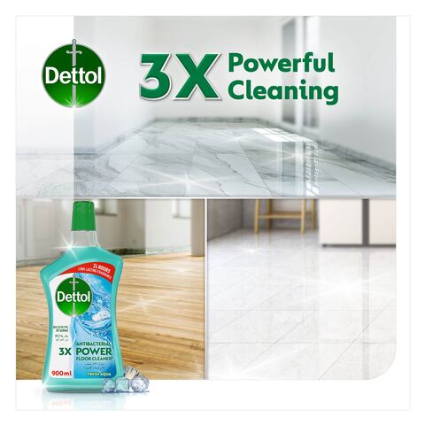 Dettol Antibacterial Power Floor Cleaner , Fresh Aqua, 900 ml
