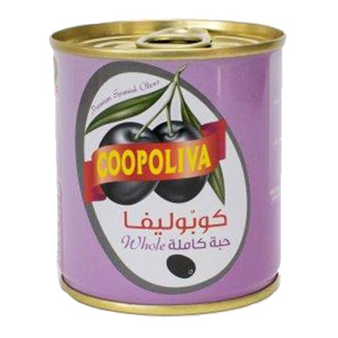 Coopoliva Whole Black Olives 100g