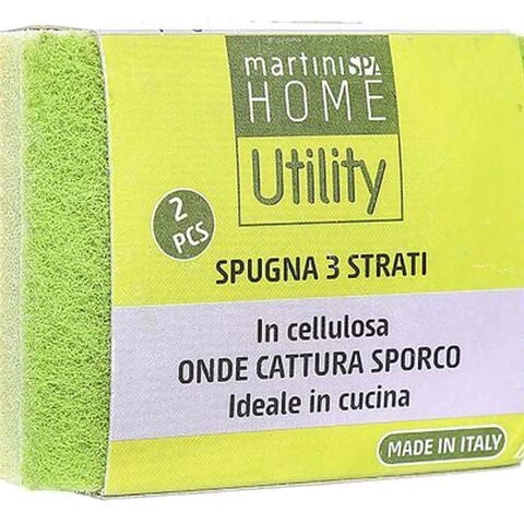 Martini Spa Home Utility Cellulose Sponge Multicolour 3 PCS