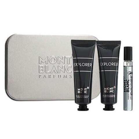 Montblanc Explorer Discovery Kit - Eau De Parfum 7.5ml + Shower Gel 30ml + After Shave Balm 30ml