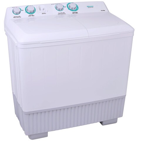 Hisense Top Load Washing Machine Semi-Automatic W-MA XPB120-7001 12Kg White (Plus Extra Supplier&#39;s Delivery Charge Outside Doha)