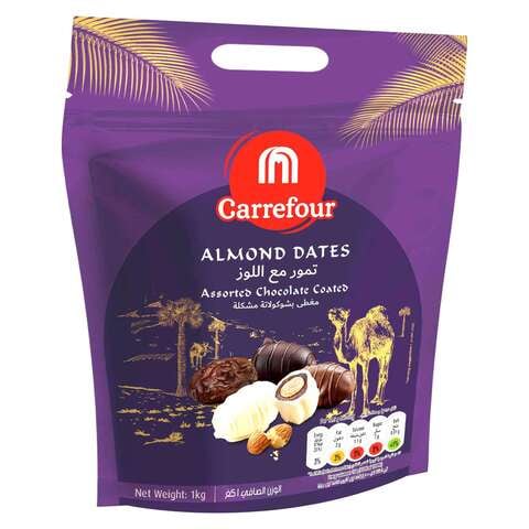 Carrefour Almond Dates With Chocolate Coated 1kg