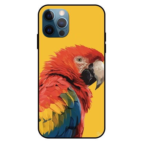 Theodor Apple iPhone 12 Pro Max 6.7 Inch Case Art Parrot Flexible Silicone Cover