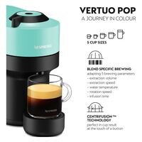 Nespresso Vertuo Pop Coffee Maker Aqua Mint