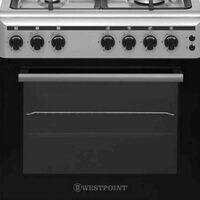 Westpoint 4 Burner Gas Cooker WCLM6640-CI Silver 60cm