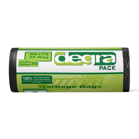 Degra Pack Garbage Bags Roll - 80 x 110 Cm - 20 Bags