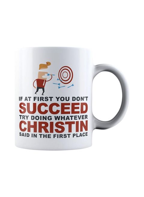 muGGyz Try Doing Whatever Art Said First Place Coffee Mug White