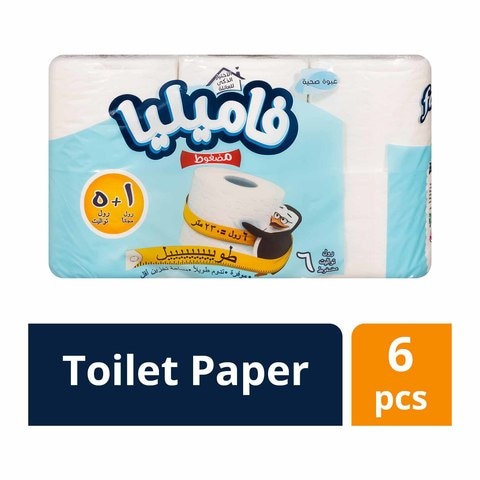 Familia Compressed Toilet Paper Rolls - 5+1 Rolls