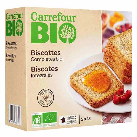 Carrefour Bio Organic Wholemeal Rusks 300GR