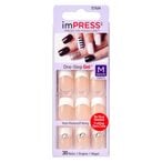 Buy imPRESS Press-On Manicure False Nails DM040 Multicolour 30 count in UAE